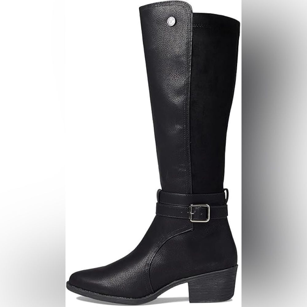 Volatile Filmore Knee-High Black Boots Size 7 Faux Leather Excellent Condition